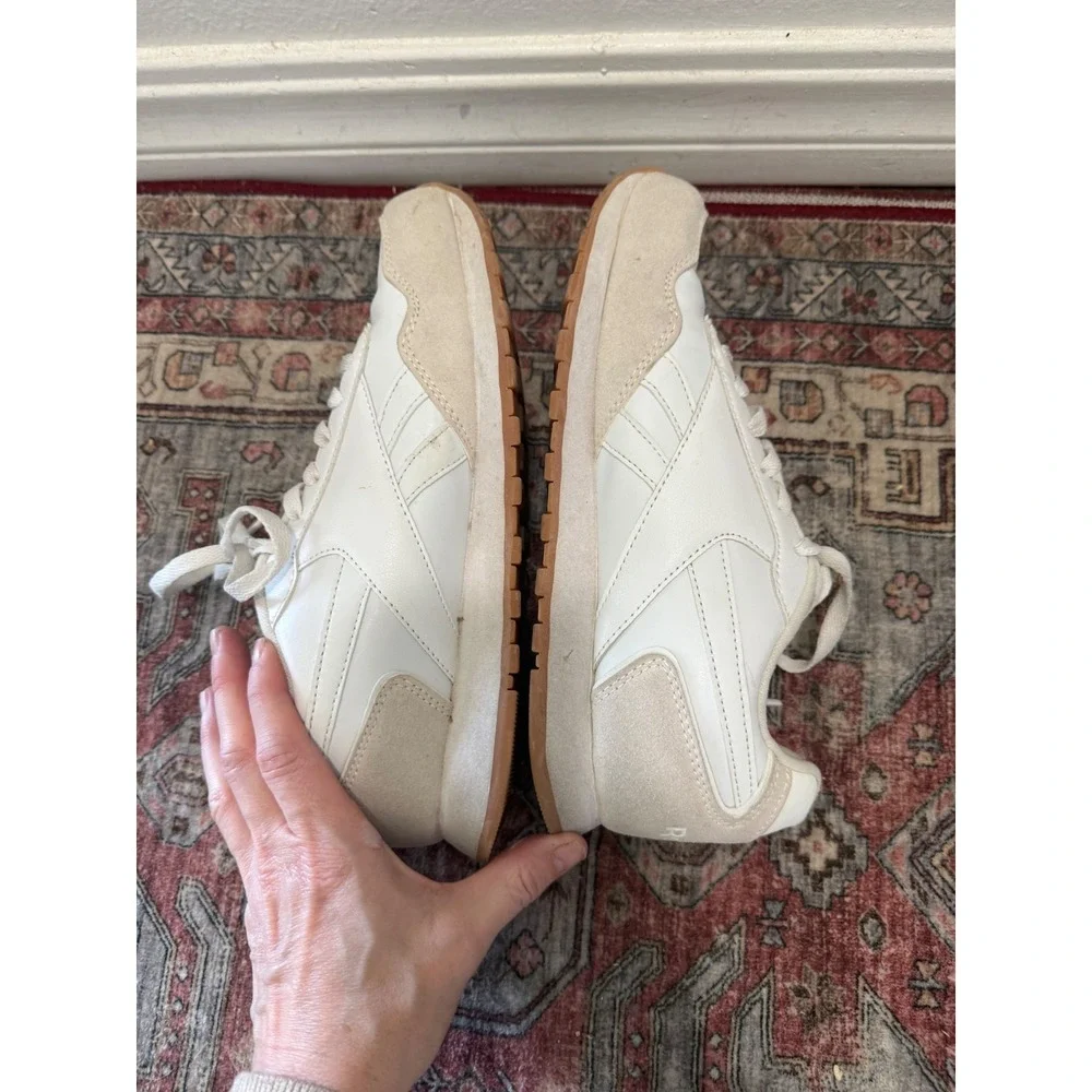 Reebok Royal Glide Womens White Beige Suede Gum‎ Sole Sneakers Size 8 FFC0119598